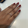 925 rose gold Silver ring