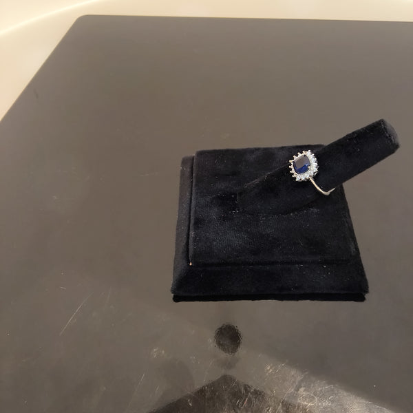 925 silver bluestone ring