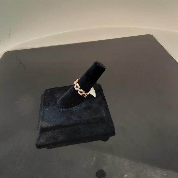 Rose gold Silver ring