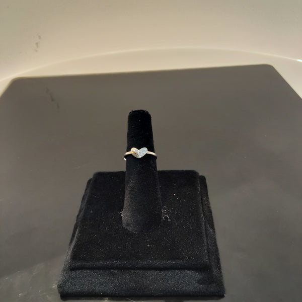 Heart shape ring silver ring
