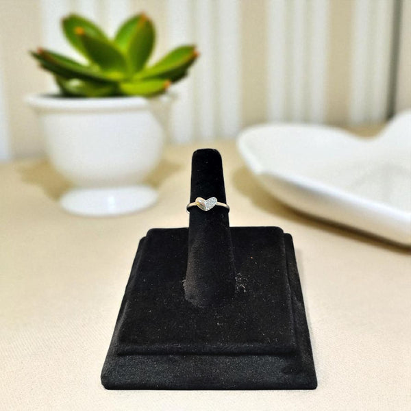 Heart shape ring silver ring