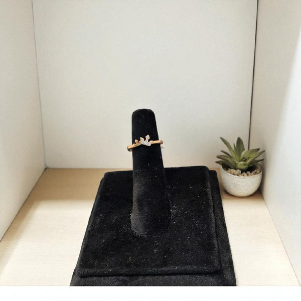 Rose gold Silver ring