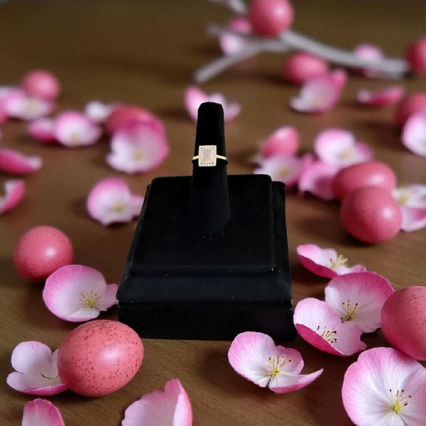 Beutiful 925 silver pink stone ring ❣️
