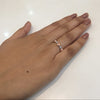 Evil eye silver ring