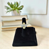 Sun flower design silver ring
