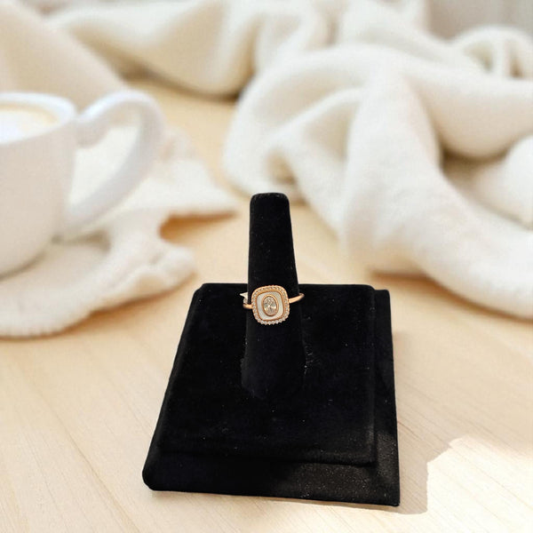 Rose gold 925 silver ring