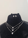 Chic White Droplets Necklace